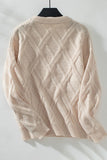 Textured Cable Knit Sweater