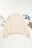 Zip-Up Oversized Sweatshirt