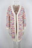 Open-Front Textured Cardigan