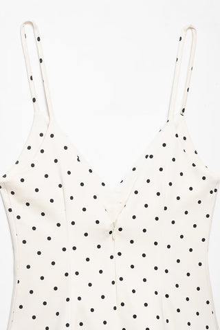 Polka Dot Peplum Casual Dress