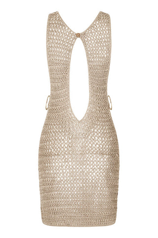 Open-Side Casual Knit Dress