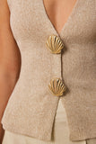 Shell-Button Accent Tank Top