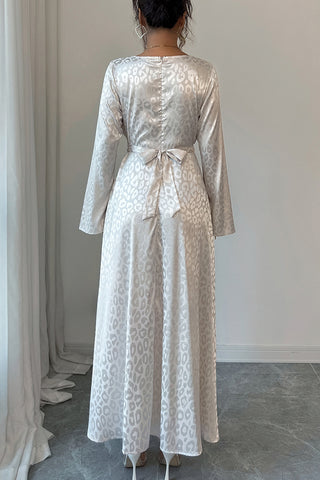 Elegant Long-Sleeve Maxi Dress