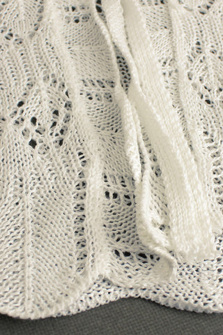 Tie-Front Crochet Cardigan