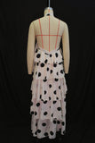 Tiered Polka Dot Halter Dress
