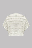 Textured Layered Crop T-Shirt
