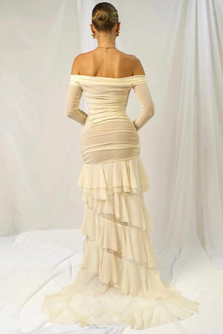 Elegant Layered Evening Dress