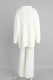 Zip-Up Relaxed Pants Set
