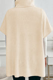 Turtleneck Oversized Sweater with Pockets
