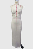 Strapless Cut-Out Maxi Dress