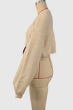 Elegant Bow-Front Cardigan