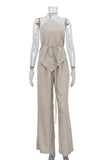 Elegant Halter Pants Set
