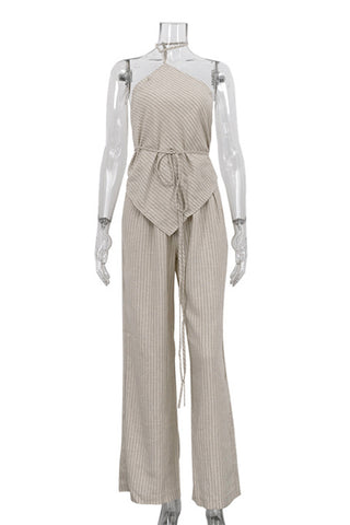 Elegant Halter Pants Set