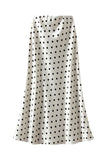 Polka Dot Midi Skirt