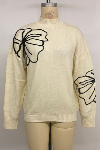 Floral Detail Sweater