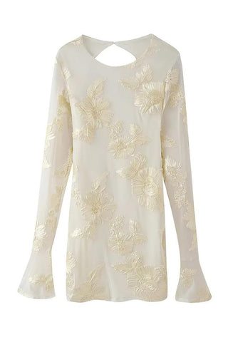 Floral Detail Casual Dress
