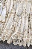 Elegant Crochet Lace Dress
