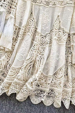 Elegant Crochet Lace Dress