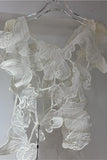 Floral Lace Vest with Artistic Design