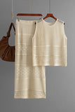 Stylish Crochet Skirt Set