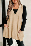 V-Neck Sweater Vest with Pockets