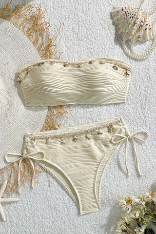 Chic Shell-Trim Bikini Set
