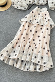 Polka Dot Ruffle Skirt Set