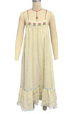 Floral Smocked Casual Dress
