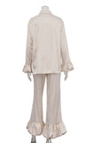 Ruffled Hem Pants Set