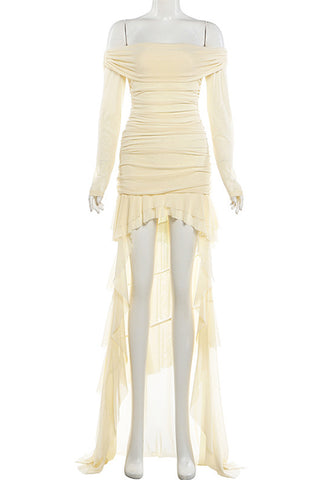 Elegant Layered Evening Dress