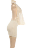 Draped Halter Casual Dress