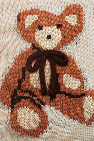 Buttoned Teddy Bear Cardigan