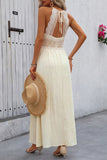 Sleeveless Lace Maxi Dress