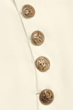 Strapless Button-Front Pants Set