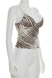 Zebra-Print Cami Top