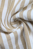 Striped Button-Front Romper