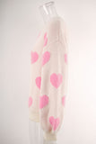Heart Patterned Cozy Sweater