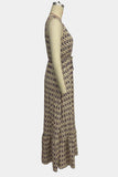 Patterned Sleeveless Maxi Dress