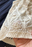 Buttoned Lace Top with Crochet Details