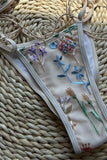 Floral Detail Bikini Set