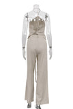 Elegant Halter Pants Set
