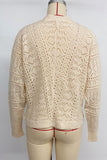 Button-Up Knit Cardigan Sweater