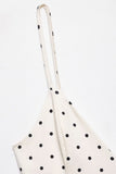 Polka Dot Peplum Casual Dress