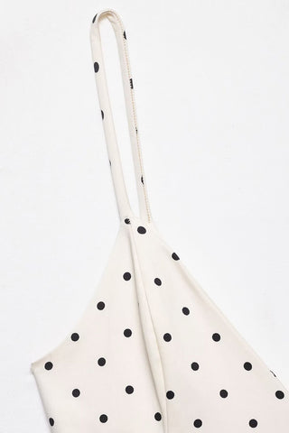 Polka Dot Peplum Casual Dress