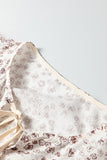 Floral Tie-Front Blouse