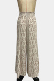 Wide-Leg Printed Casual Pants