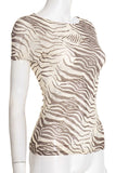 Animal Print Short Sleeve T-Shirt