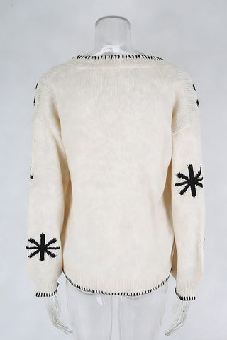 Open-Front Cardigan with Pattern