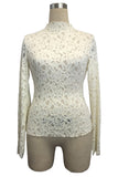 Lace Long-Sleeve Blouse