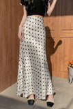 Polka Dot Midi Skirt